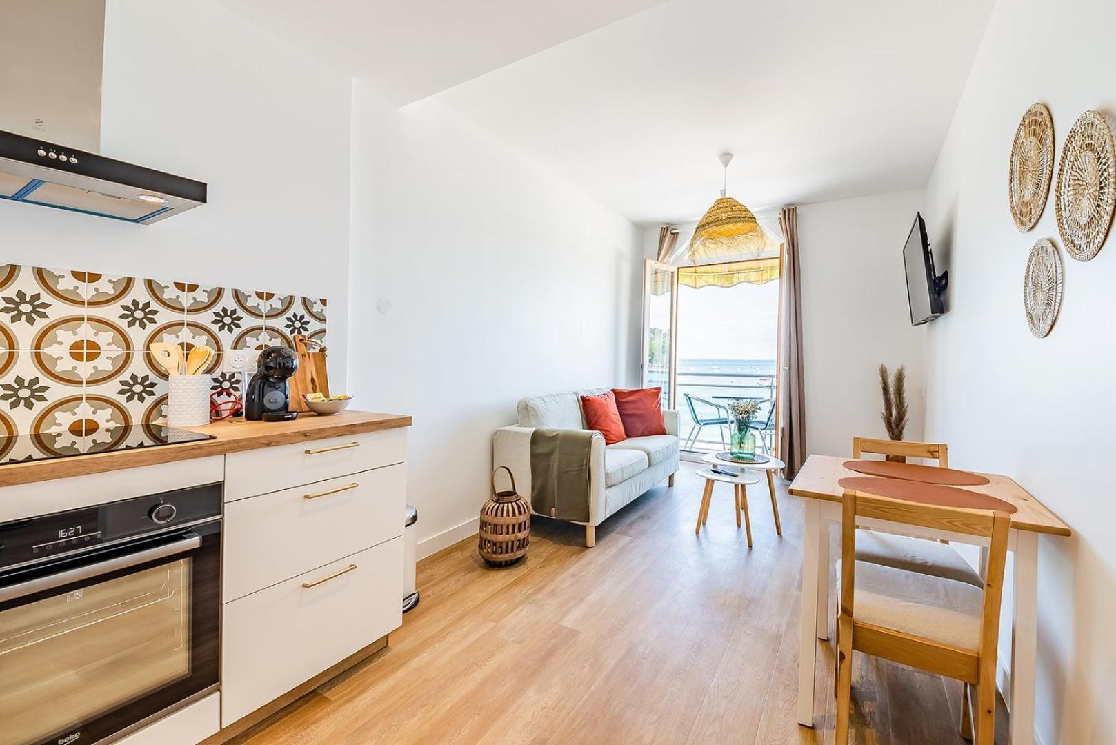 Les Pieds Dans L'Eau - Appartment 1 - Vue Mer Cancale Exterior foto